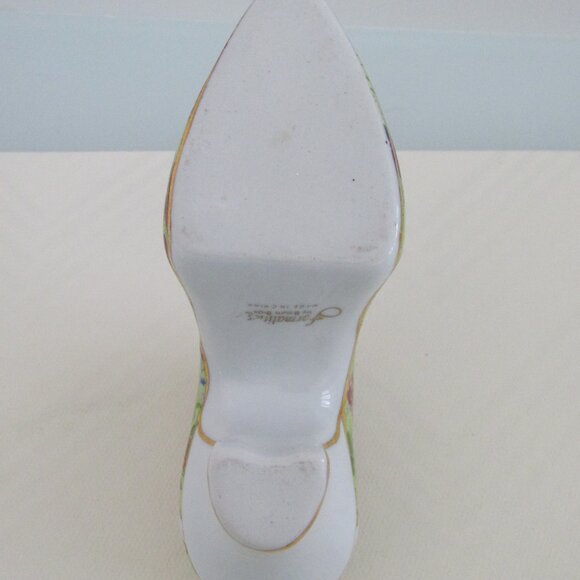 Vintage Baum Bros. "Formalities" Hand Painted Porcelain Antique Victorian Shoe - Picture 6 of 7